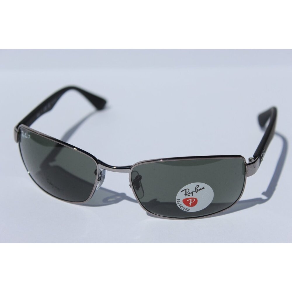 RAY-BAN RB3478 POLARIZED Sunglasses Gunmetal/G-15 Gray Green 004/58 NEW - Picture 3 of 11
